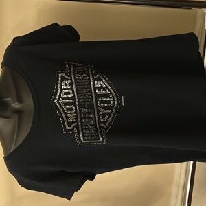 Harley-Davidson Black Tee with Studded Logo L